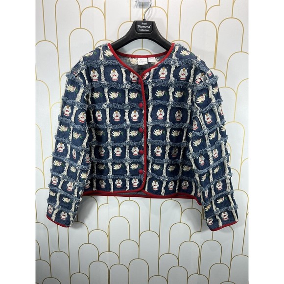 Bleu Bayou Jackets & Coats Bleu Bayou Angels And Doves Patchwork